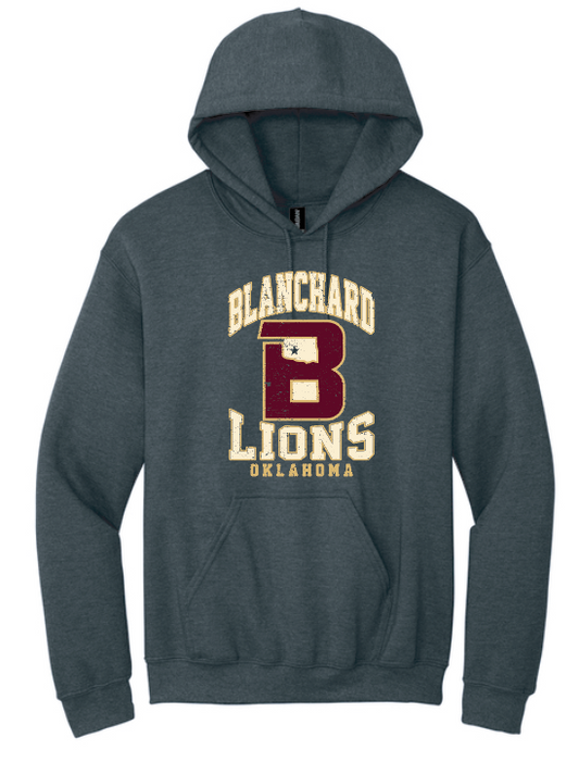 Blanchard PTO "Big Logo" Design Gildan Hooded Sweatshirt