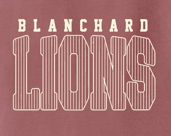 Blanchard PTO "Striped" Design Comfort Colors S/S T-shirt (crimson)
