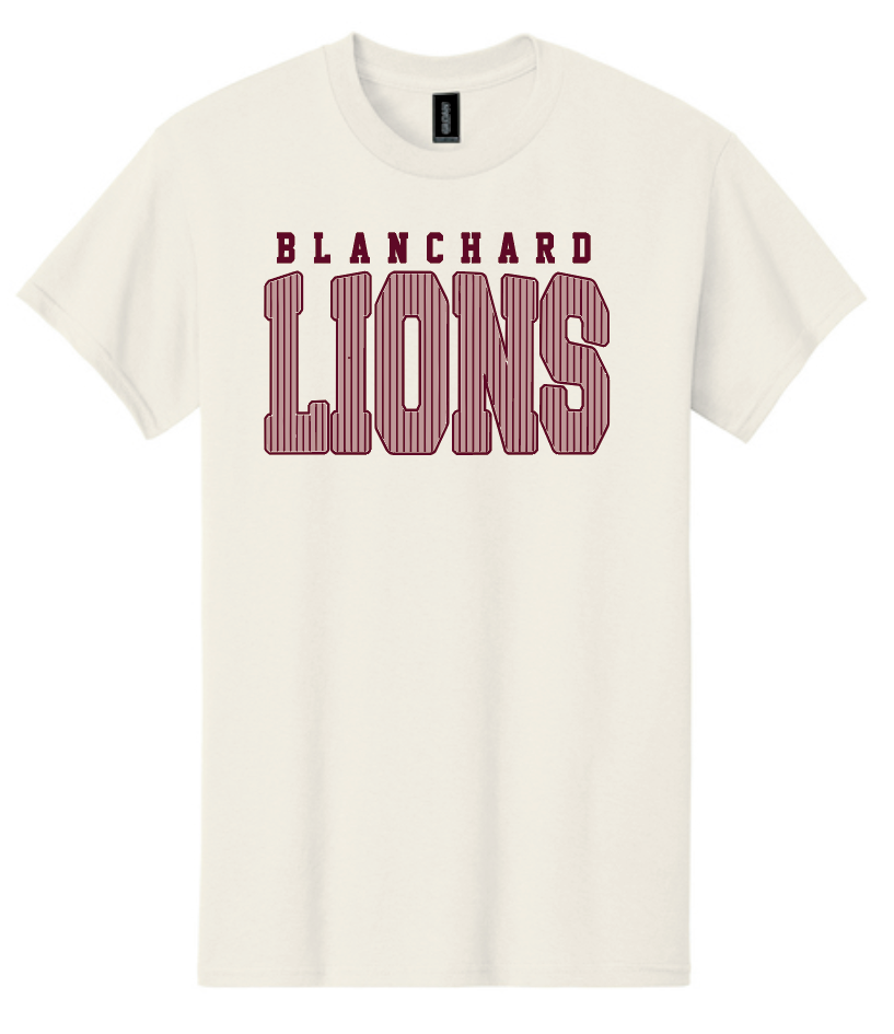Blanchard PTO "Striped" Design Gildan S/S T-shirt (natural)