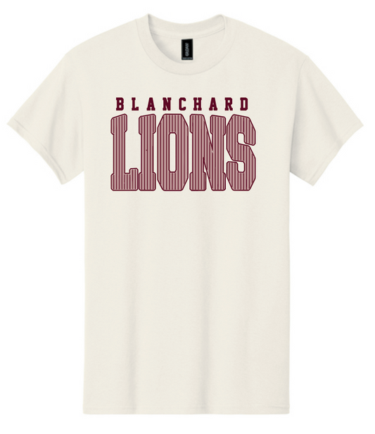 Blanchard PTO "Striped" Design Gildan S/S T-shirt (natural)