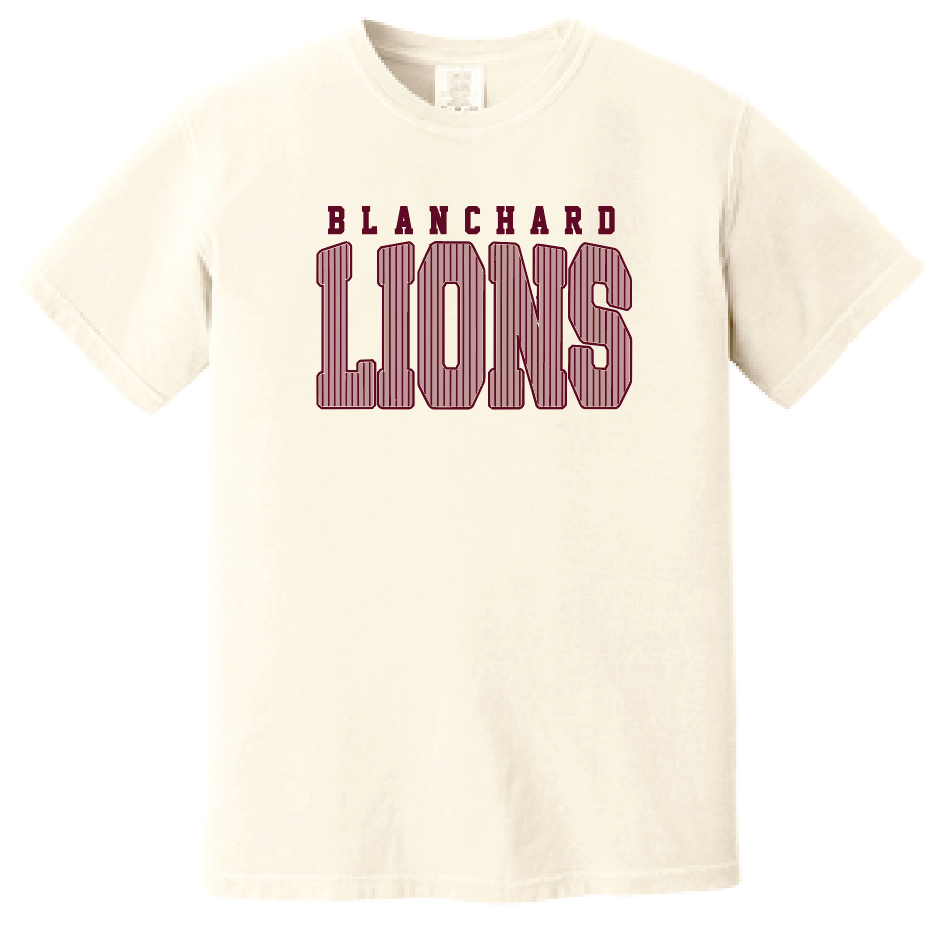 Blanchard PTO "Striped" Design Comfort Colors S/S T-shirt (ivory)