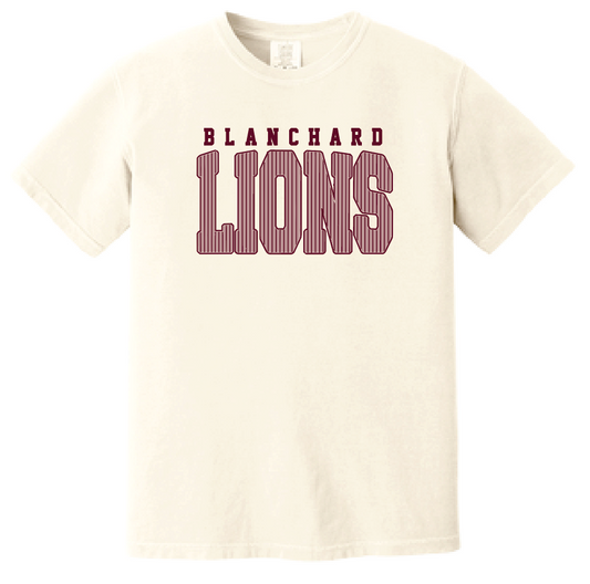 Blanchard PTO "Striped" Design Comfort Colors S/S T-shirt (ivory)