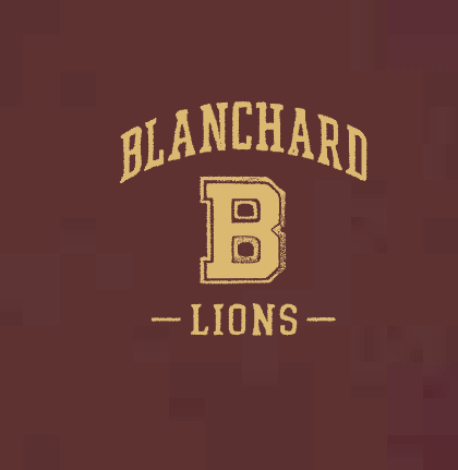 Blanchard PTO "Vintage Lion" Design Gildan Hooded Sweatshirt