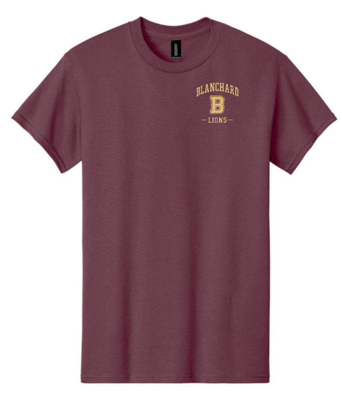 Blanchard PTO "Vintage Lion" Design Gildan S/S T-shirt