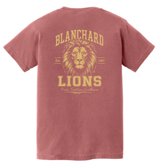 Blanchard PTO "Vintage Lion" Design Comfort Colors S/S T-shirt