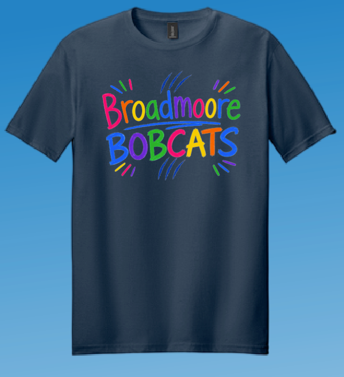 Broadmoore "Rainbow" Design S/S T-shirt (navy)