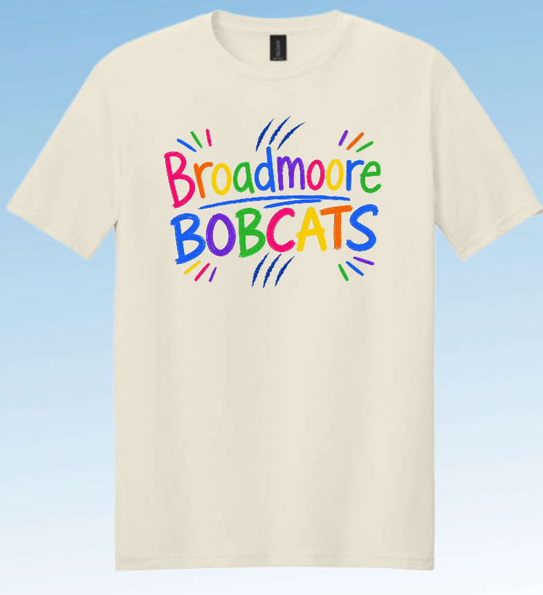 Broadmoore "Rainbow" Design S/S T-shirt (natural)