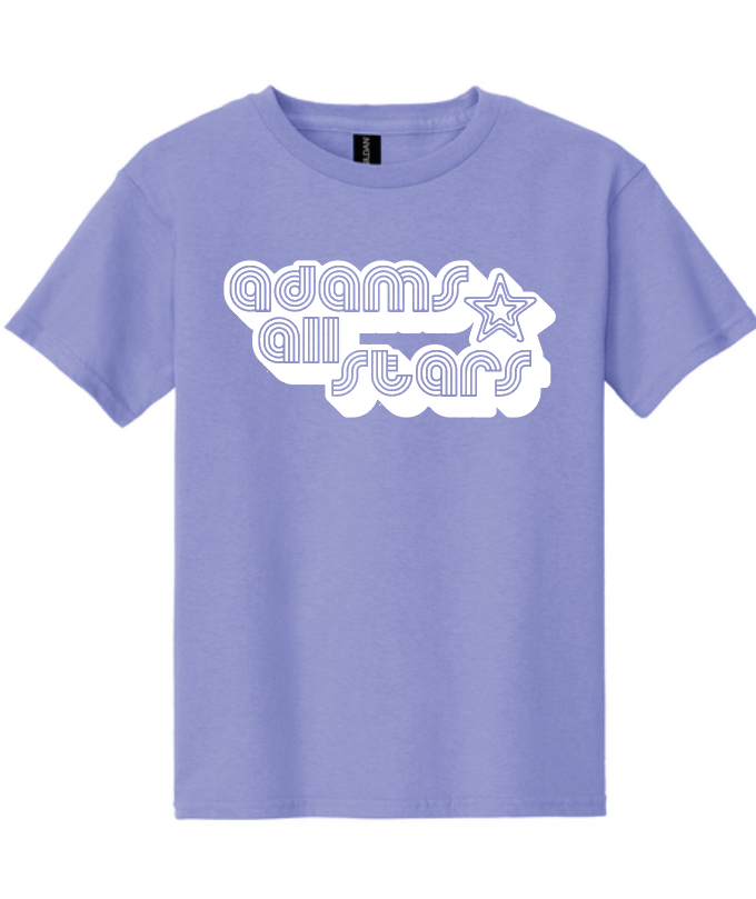Adams "Bubble Tri-Line" Design S/S T-shirt (violet)