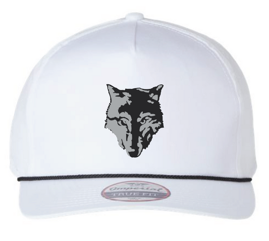 NN Girls Soccer "Hood Print" Imperial Rope Hat (white)