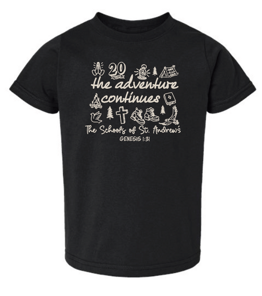 St. Andrews Rabbit Skins S/S T-shirt (infant/toddler)(black)
