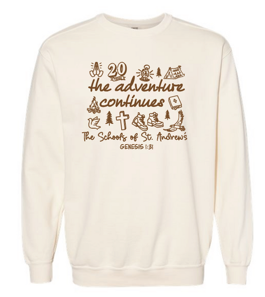 St. Andrews Comfort Colors Crewneck Sweatshirt (adult)(ivory)