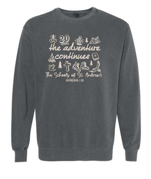 St. Andrews Comfort Colors Crewneck Sweatshirt (adult)(pepper)
