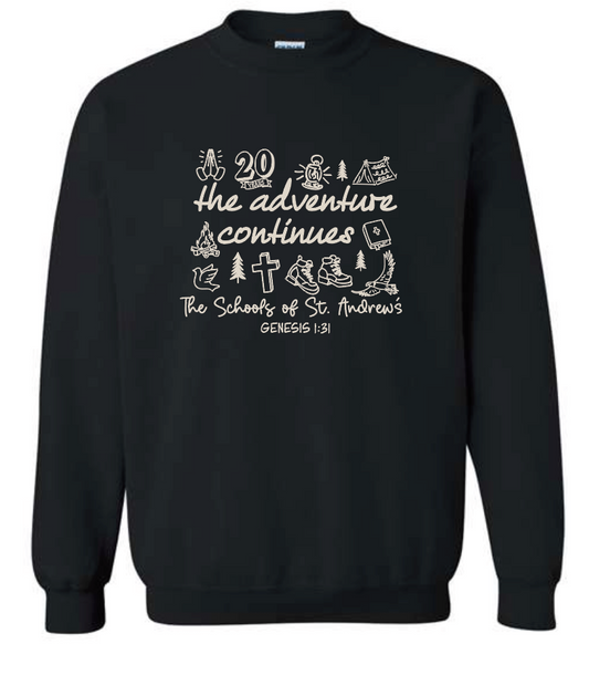St. Andrews Gildan Crewneck Sweatshirt (youth)(black)