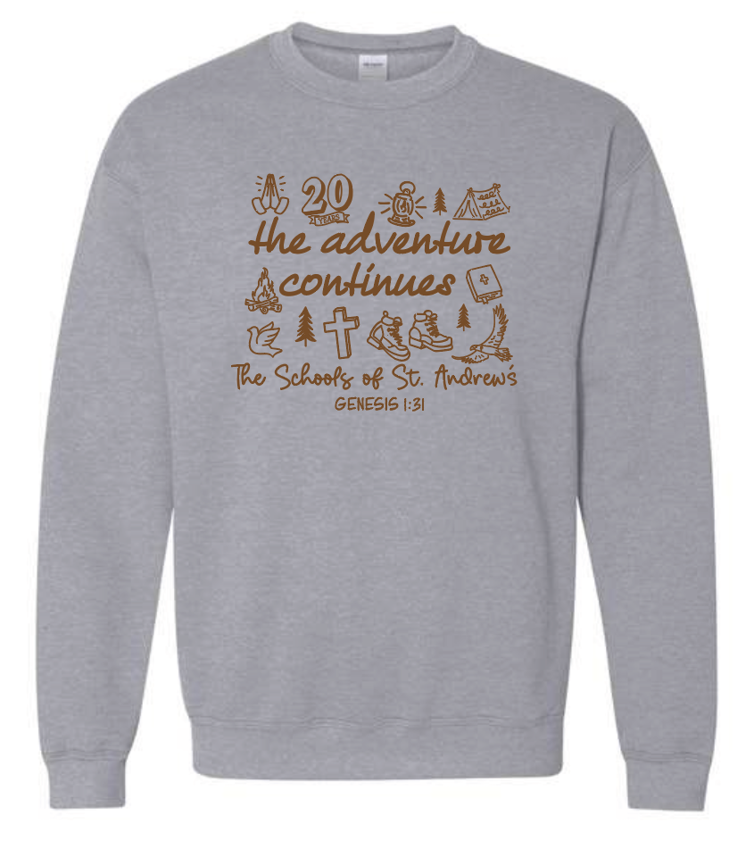 St. Andrews Gildan Crewneck Sweatshirt (youth)(heather)