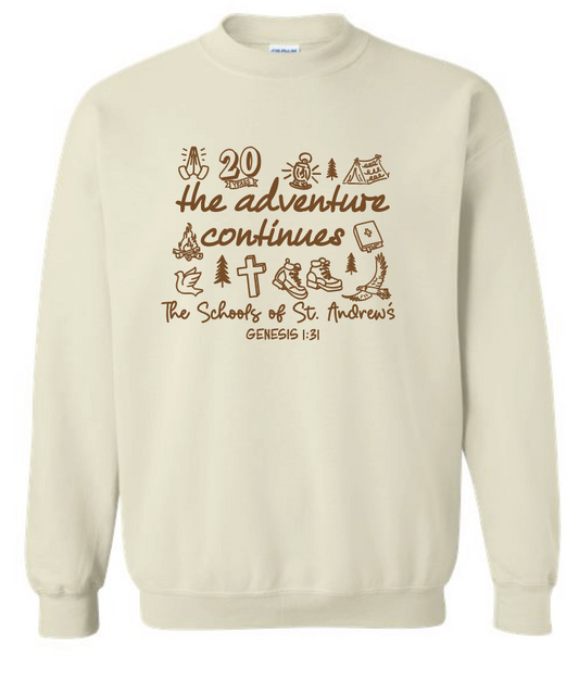 St. Andrews Jerzees Crewneck Sweatshirt (youth)(cream)