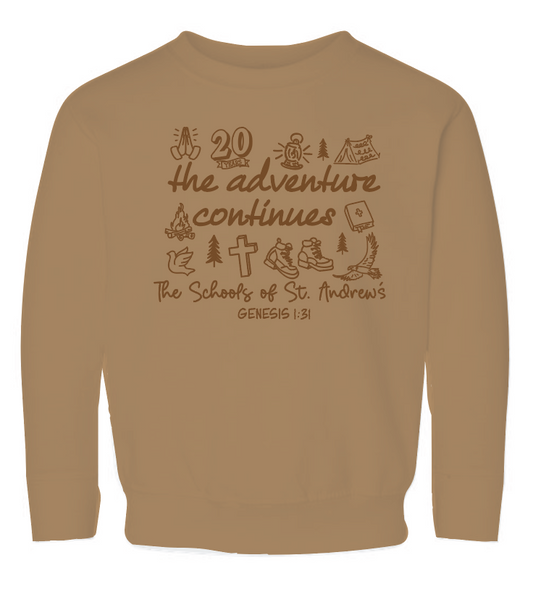 St. Andrews Rabbit Skins Crewneck Sweatshirt (toddler)(coyote brown)
