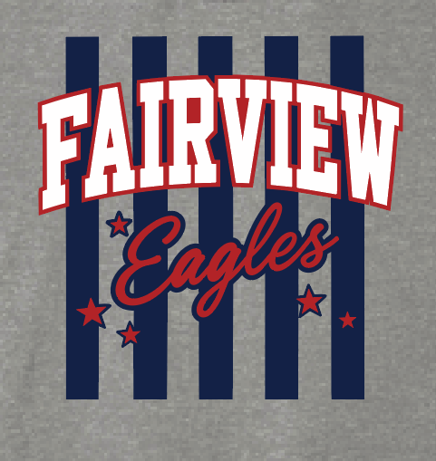 Fairview "Block Stripes" Design Hooded Sweatshirt