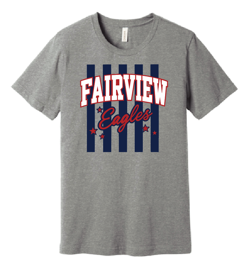 Fairview "Block Stripes" Design Softstyle S/S T-shirt