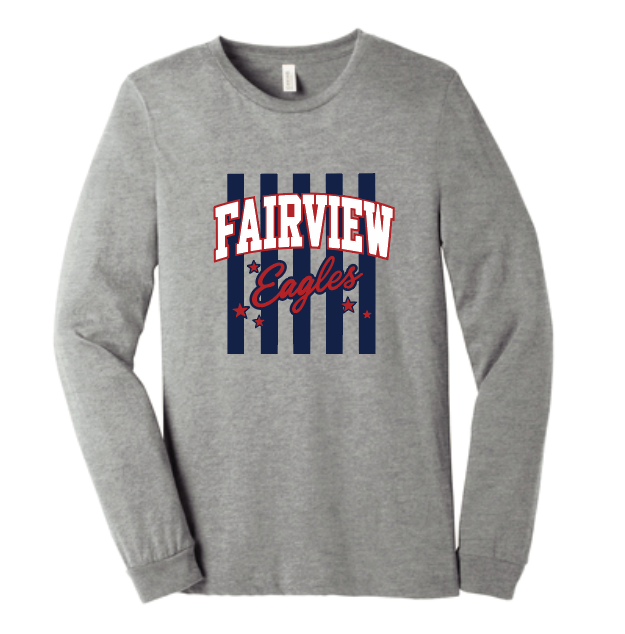 Fairview "Block Stripes" Design Gildan L/S T-shirt