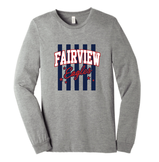 Fairview "Block Stripes" Design Gildan L/S T-shirt