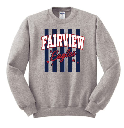 Fairview "Block Stripes" Design Crewneck Sweatshirt