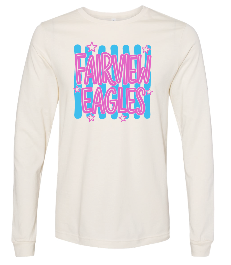 Fairview "Block Stripes" Design Gildan L/S T-shirt