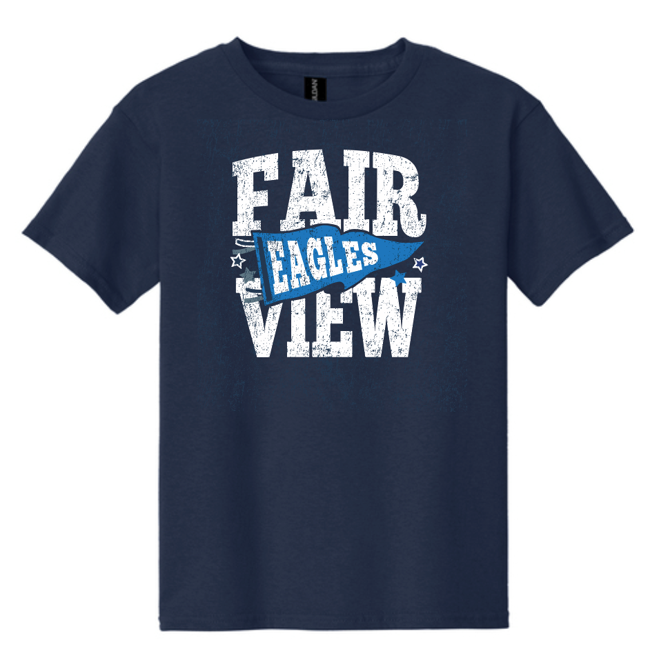 Fairview "Pennants" Design Softstyle S/S T-shirt