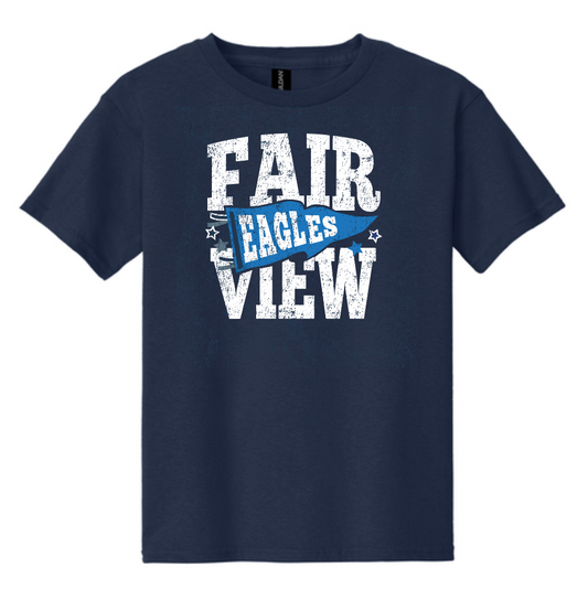 Fairview "Pennants" Design Softstyle S/S T-shirt