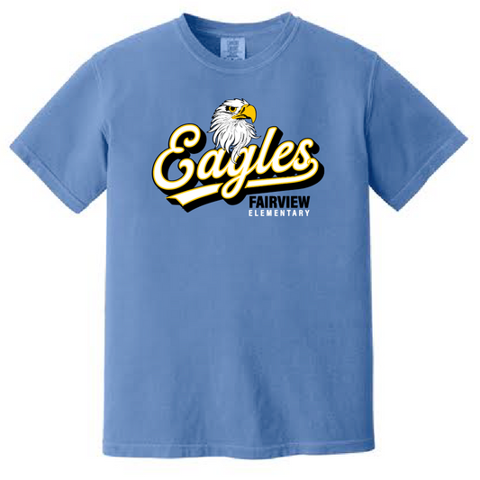 Fairview "Script" Design Comfort Colors S/S T-shirt (blue)