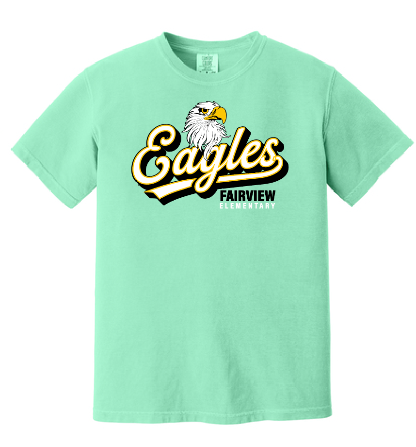 Fairview "Script" Design Comfort Colors S/S T-shirt (green)