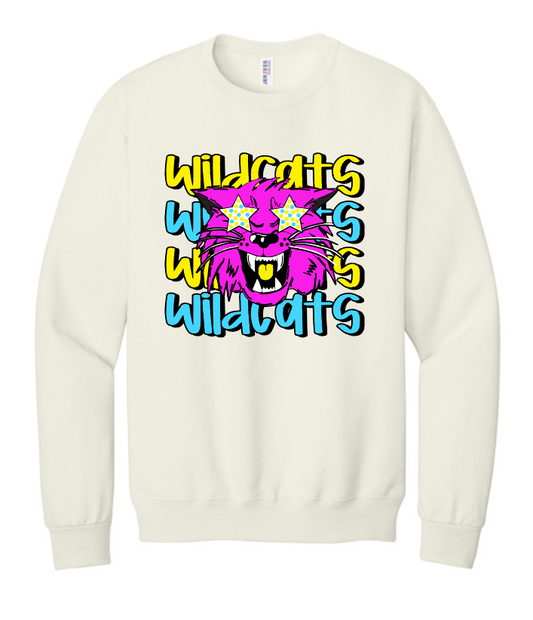 Winding Creek "Star Eyes" Design Crewneck Sweatshirt (bright)