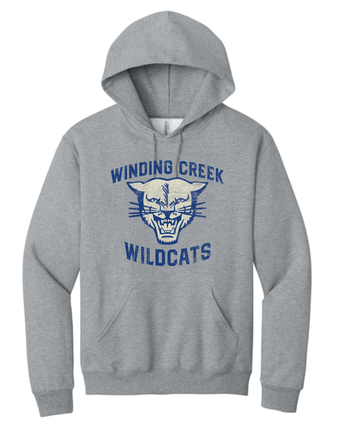 Winding Creek "Vintage" Design Hooded Sweatshirt