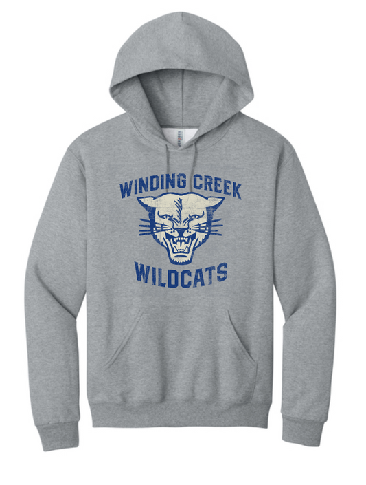 Winding Creek "Vintage" Design Hooded Sweatshirt