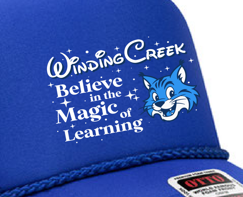 Winding Creek "Magic" Design Foam Front Trucker Cap (blue)