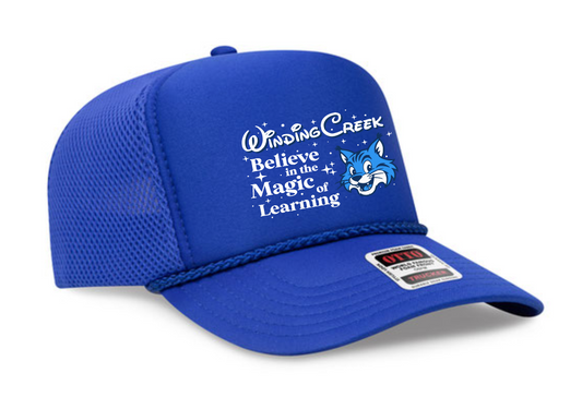 Winding Creek "Magic" Design Foam Front Trucker Cap (blue)