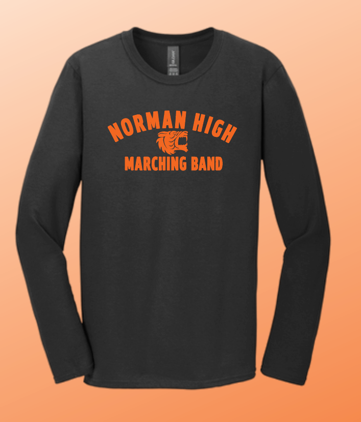 NHS Band "Simple" Design Softstyle L/S T-shirt