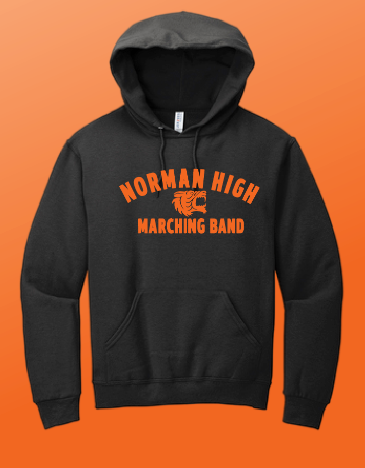 NHS Band "Simple" Design Jerzees Hooded Sweatshirt