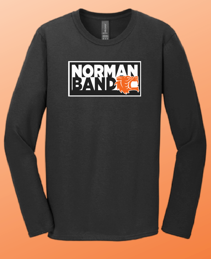NHS Band "Block Logo" Design Softstyle L/S T-shirt
