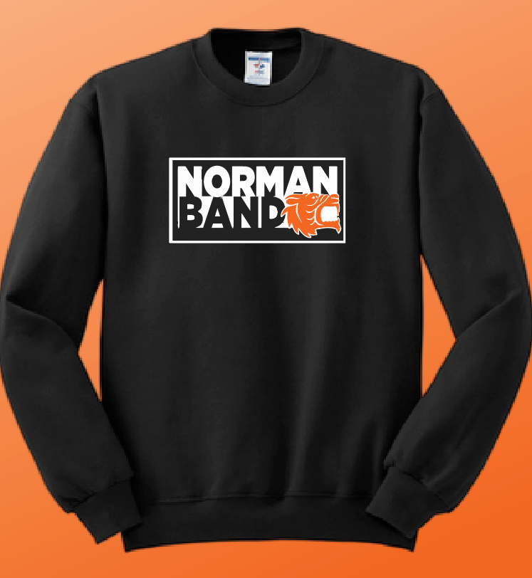 NHS Band "Block Logo" Design Jerzees Crewneck Sweatshirt