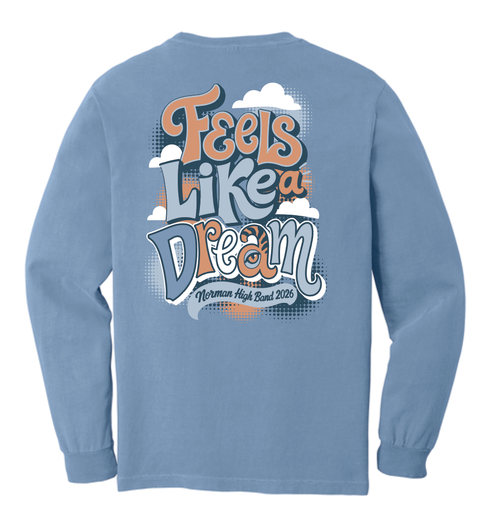 NHS Band "Show Shirt" Design Comfort Colors L/S T-shirt