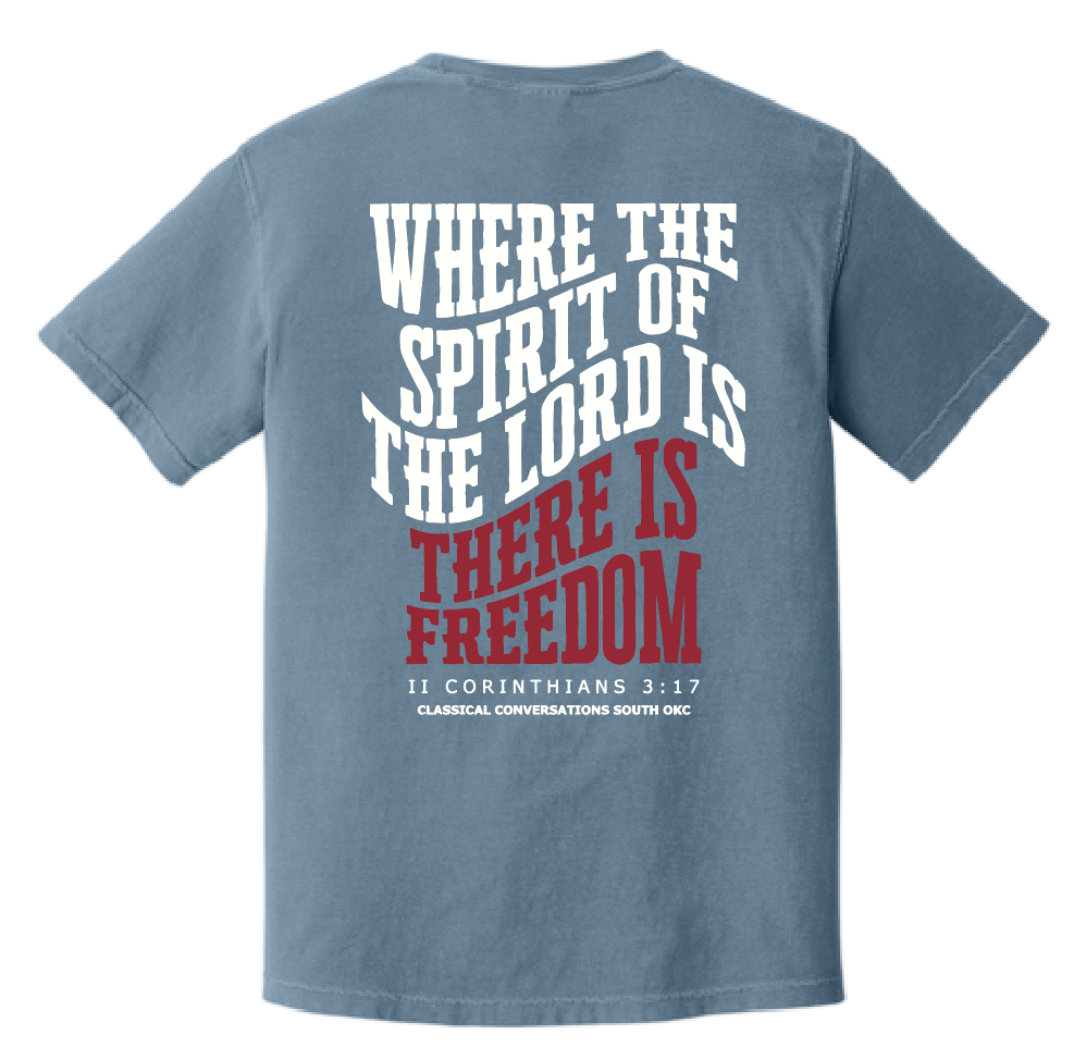 Classical Conversations South OKC Comfort Colors S/S T-shirt (blue)