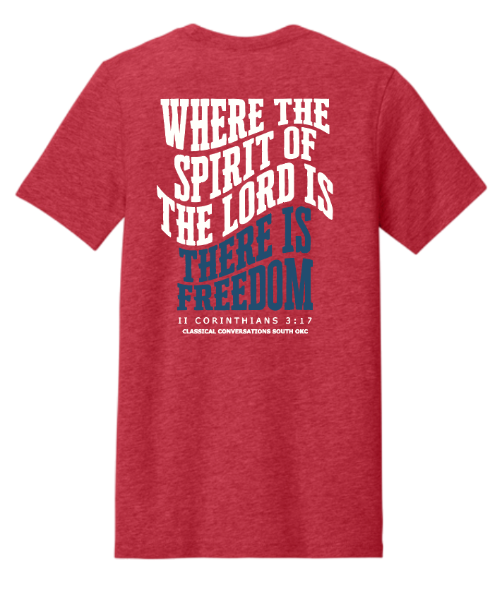 Classical Conversations South OKC BellaCanvas S/S T-shirt (red)
