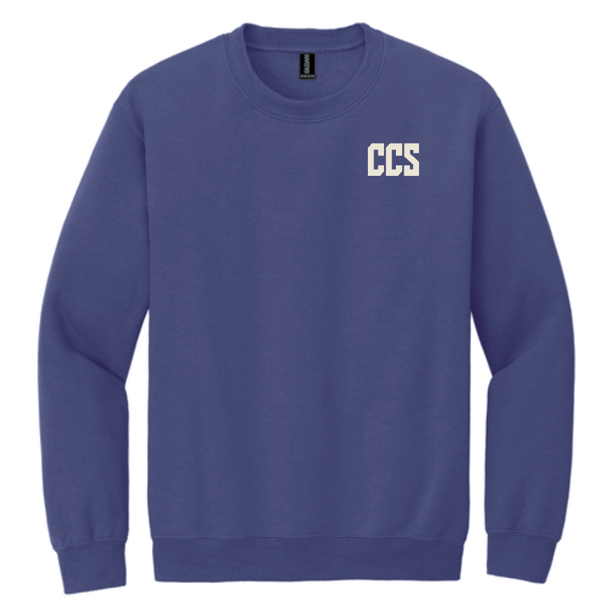 CCS Cheer "ROAR" Design Jerzees Crewneck Sweatshirt (purple)