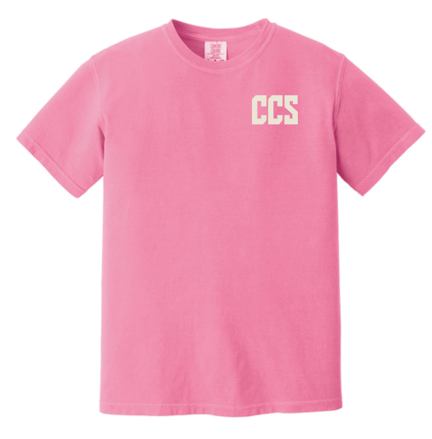 CCS Cheer "ROAR" Design Comfort Colors S/S T-shirt (neon pink)