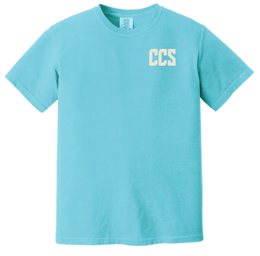 CCS Cheer "ROAR" Design Comfort Colors S/S T-shirt (lagoon)