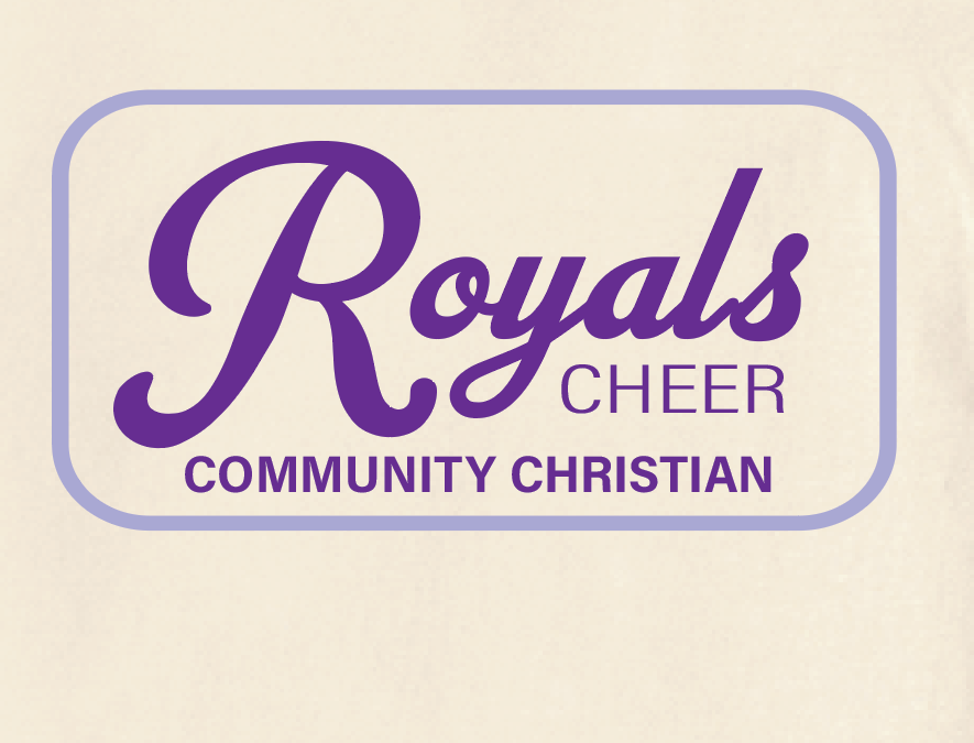 CCS Cheer "Script on Box" Design Comfort Colors S/S T-shirt (ivory)