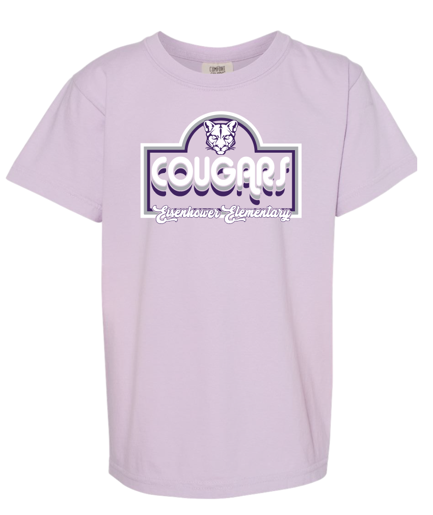 Eisenhower "Cougars Stack" Design Comfort Colors S/S T-shirt