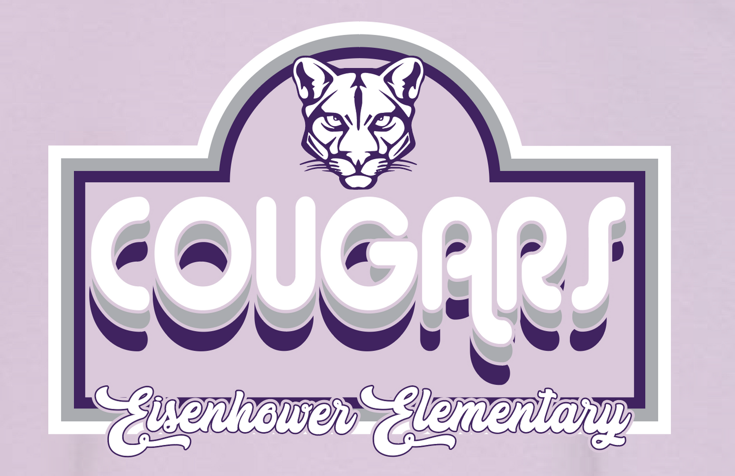 Eisenhower "Cougars Stack" Design Comfort Colors S/S T-shirt
