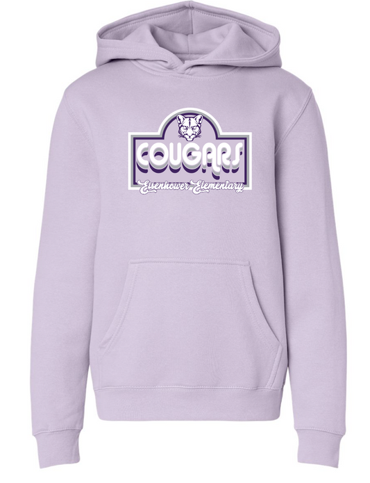 Eisenhower "Cougars Stack" Design Lane Seven Hooded Sweatshirt