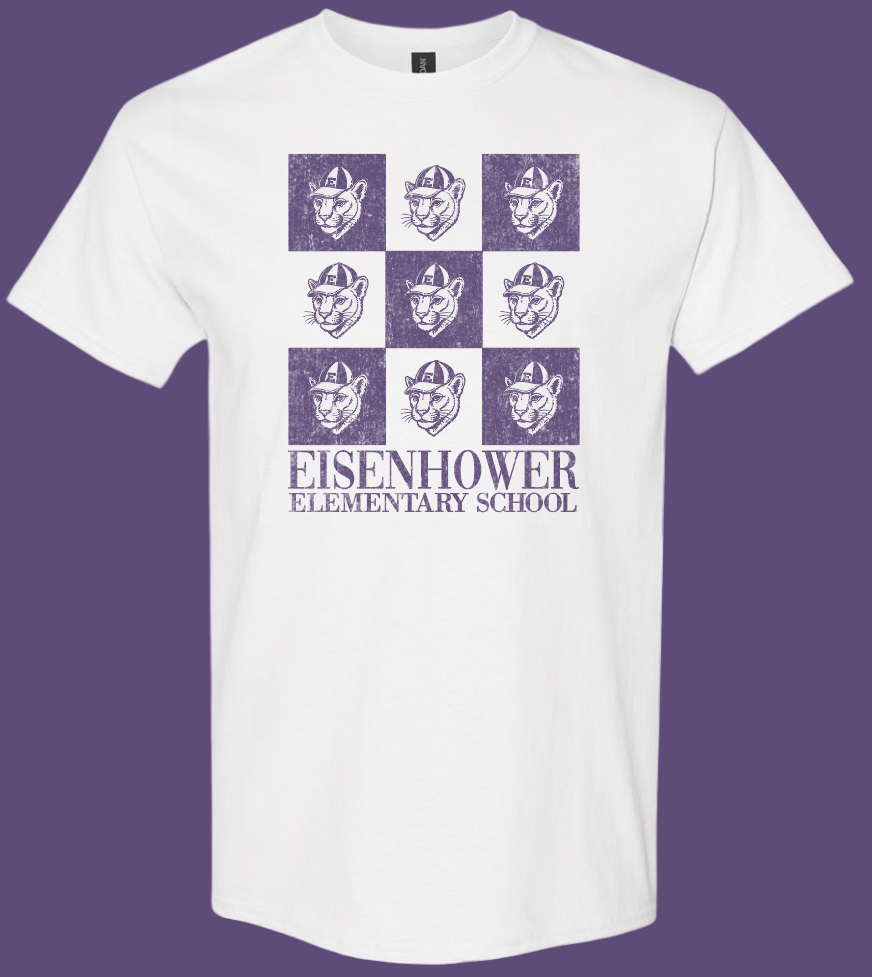 Eisenhower "Checkerboard" Design Gildan S/S T-shirt